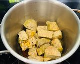 Hình bước làm 2 của món Chả chay kho rau răm