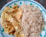 A picture of step 5 of Attieké Omelette 🍳.