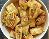 Foto langkah ke 4 dari resep Ngohyong Tahu Ayam.
