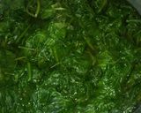 A picture of step 1 of Palak chicken💚🍀.