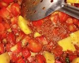 A picture of step 8 of Aloo gajer.