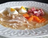 Foto del paso 10 de la receta: Sopa de picadillo de pollo, jamón y huevo duro