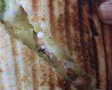 A picture of step 2 of Pizza toast.