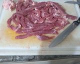 Foto del paso 1 de la receta: Pizza masa de coliflor con cerdo, piña, palmitos y queso