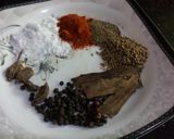 A picture of step 1 of Easy Mutton biryani with homemade ingredients.