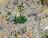 A picture of step 2 of ક્રીમી વેજ સૂપ (Creamy veg soup recipe in Gujarati).