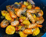 Hình bước làm 5 của món Tôm càng biển kiểu Louisiana 🦐🦐🦐