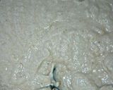 A picture of step 1 of Akara/ Kosai.
