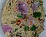 A picture of step 7 of No oil mayonnaise wheat spaghetti.