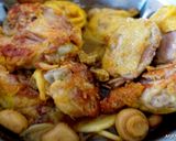 Une image de l'étape 5 de Mijoté de poulet pommes de terre et champignons..