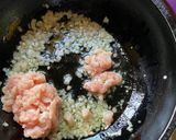A picture of step 2 of Alugbati, Giniling, Kalabasa in Filipino style for dinner / Malabar Spinach, Chicken mince, Pumpkin.