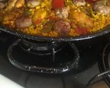 Foto del paso 28 de la receta: Paella valenciana de carne, albóndigas y verdura variada