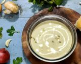 A picture of step 9 of Cream of Mushroom Soup.