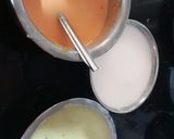 A picture of step 8 of Tricolour's idli with sambar.