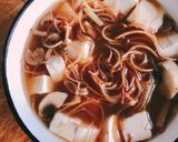 Hình bước làm 5 của món 🌱 Canh Chua Bắp Chuối & Nấm Chay (Vegan)