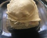 A picture of step 5 of Cold Pasta sandwich (in quaid e azam tomb shape).