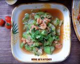 Hình bước làm 4 của món Mướp xào tôm
