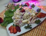 A picture of step 3 of Cream Fruits Chart #ramadankitayari.