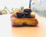 A picture of step 7 of Quick Choco French Toast Roll Ups.