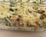 Une image de l'étape 6 de Gratin de coquillettes aux moules et aux asperges vertes.
