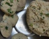 A picture of step 2 of Singara aata potato paties.