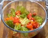 A picture of step 1 of Italian salad.