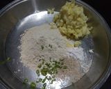 A picture of step 1 of Rajgira aloo paratha with aloo ki sabji.
