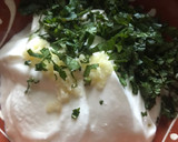 Foto del paso 5 de la receta: Cena griega: kolokizokeftedes, tzatziki y cordero