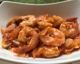 Foto langkah ke 5 dari resep Udang Saos Asam Manis Pedas.