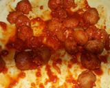 A picture of step 4 of Soya chunks chilli manchurian.