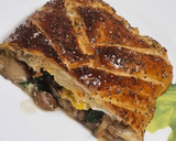 Foto del paso 8 de la receta: Trenza de champiñones, espinacas, huevo duro y salmón ahumado