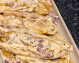 Une image de l'étape 6 de Endives braisées à la crème et aux lardons en cocotte.