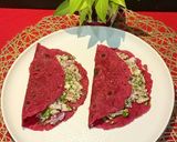 A picture of step 7 of Jawar beetroot paneer healthy paratha.