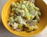 Póréhagymás-tejszínes csirkemell recept fázis 6 fotója