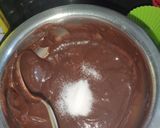 A picture of step 2 of Bourbon Biscuits Muffins (in Kadhai).