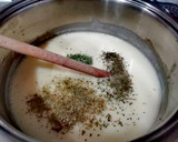Zöldfüszeres burgonyakrémleves recept fázis 5 fotója