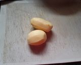 A picture of step 3 of French fries corn potato paneer drum stick.