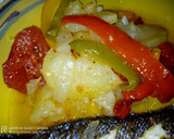 Foto del paso 7 de la receta: Lubina al horno con guarnición🐟🐟🐟🍅🍅🥔🥔🧅🧅