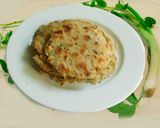 A picture of step 4 of Makki ki rotti.