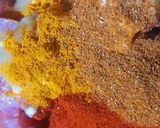 A picture of step 1 of Hydrabadi Chicken Biryani.
