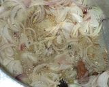 A picture of step 1 of Keema palak.