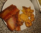 Foto del paso 4 de la receta: Sopa de fideos de arroz en miso con pollo y tocino ahumado