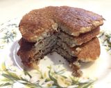 Foto langkah ke 7 dari resep Banana Almond Pancake.