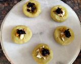 A picture of step 2 of Gulkand filled sweet potato gulab jamun.