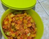 Foto langkah ke 6 dari resep Tumis Udang Kentang Masak Pedas.