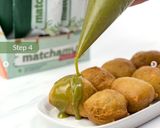 Foto langkah ke 5 dari resep Loukoumades (Donat Yunani) Matcha.