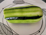 Calabacín con relleno de aprovechamiento
