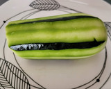 Foto del paso 1 de la receta: Calabacín con relleno de aprovechamiento