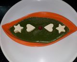A picture of step 11 of Palak paneer.