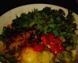 A picture of step 3 of Omelate with spinach.